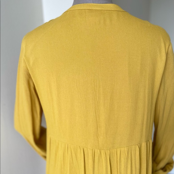 Boho Yellow Mini Dress - S - Picture 6 of 10